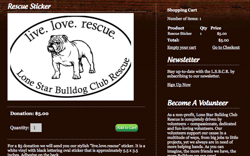 Lone Star Bulldog Club Rescue Commerce